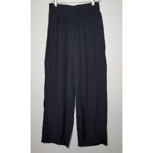 Gentle Fawn Black Pants New Womens Size Large Wide Leg Casablanca NWT 0099